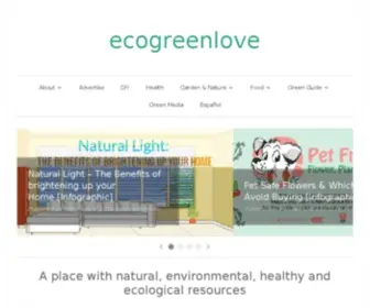 Ecogreenlove.com(A place with natural) Screenshot