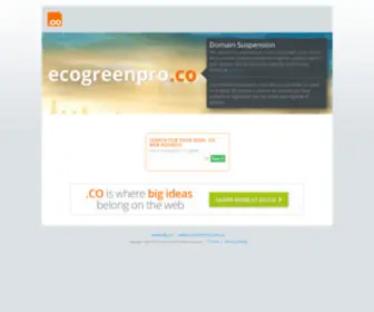 Ecogreenpro.co(The New) Screenshot