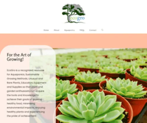 Ecogrohydro.com(EcoGro) Screenshot