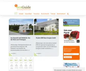 Ecoguide.de(Ihr Portal für Umwelt und Gesundheit in der Metropolregion Rhein) Screenshot