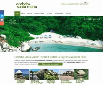 Ecohabsantamarta.com(Book online safely at Ecohabs Santa Marta) Screenshot