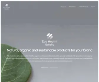 Ecohealthnordic.com(Eco Health Nordic) Screenshot