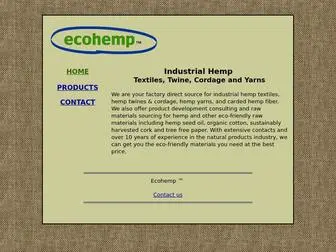 Ecohemp.com(Eco Hemp) Screenshot