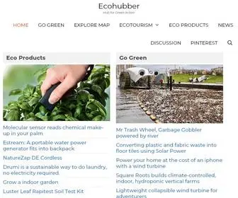 Ecohubber.com(Hub for Green Action) Screenshot