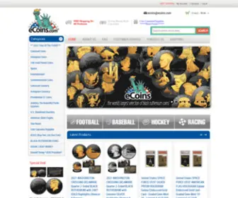 Ecoins.com(Collectible Coins and Currency) Screenshot