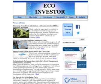 Ecoinvestor.com.au(Eco Investor) Screenshot