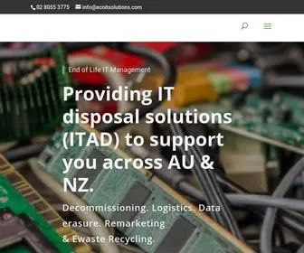 Ecoitsolutions.com(IT Asset Disposal) Screenshot