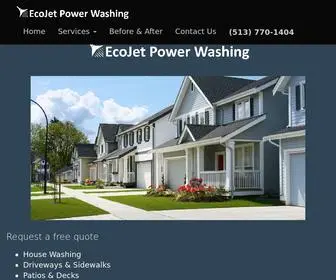 Ecojetpowerwashing.com(EcoJet Power Washing Home) Screenshot