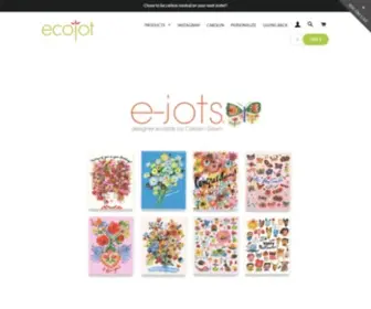 Ecojot.com(Carolyn Gavin designed journals) Screenshot