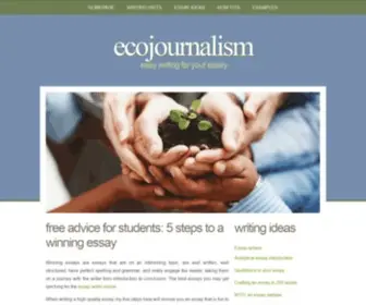 Ecojournalism.org(Essay Writers Helping College Students For Free) Screenshot