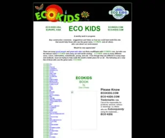 Ecokids.com(Eco kids) Screenshot