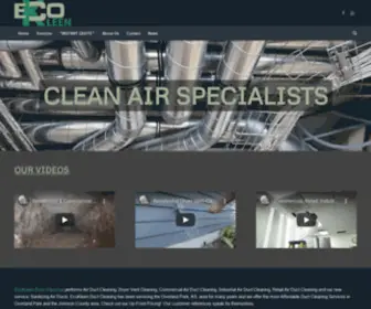 Ecokleenductclean.com(Air Duct Cleaning) Screenshot