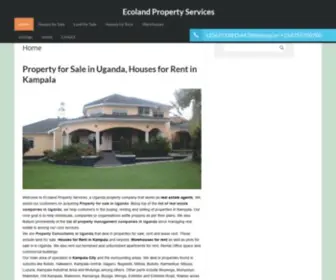 Ecolandproperty.com(Buy, Rent, Sell Property in Uganda) Screenshot