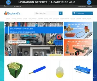 Ecolands-Shop.com(Achat de matériel professionnel de bricolage) Screenshot