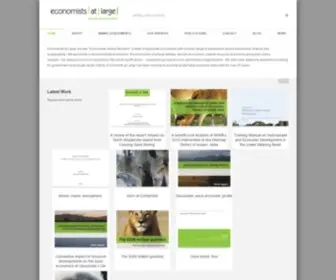 Ecolarge.com(Economists at Large) Screenshot