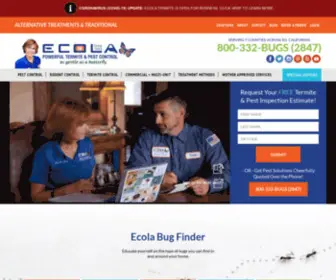 Ecolatermite.com(Ecola Termite And Pest Control) Screenshot