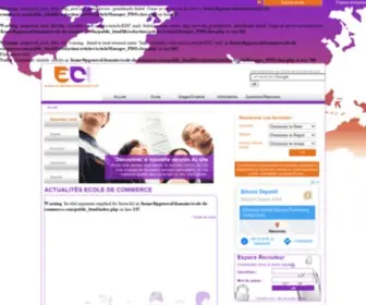 Ecole-DE-Commerce.com(Ecole de commerce) Screenshot