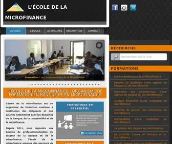 Ecole-DE-LA-Microfinance.com(Ecole de la microfinance) Screenshot