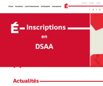 Ecole-Estienne.paris(École Estienne) Screenshot