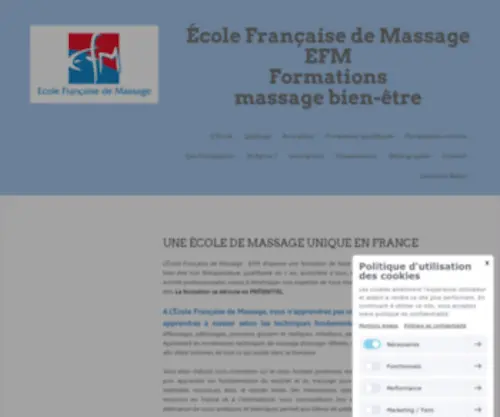 Ecole-Francaise-Formation-Massage.fr(Une Ecole unique en France) Screenshot