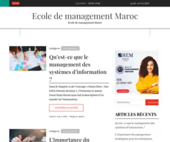 Ecole-Management.ma(Ecole de management Maroc) Screenshot