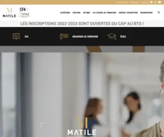 Ecole-Matile.com(École/CFA) Screenshot