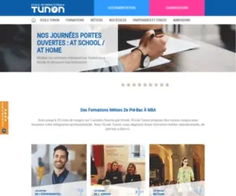 Ecole-Tunon.com(Ecole d'hôtellerie et école de tourisme) Screenshot