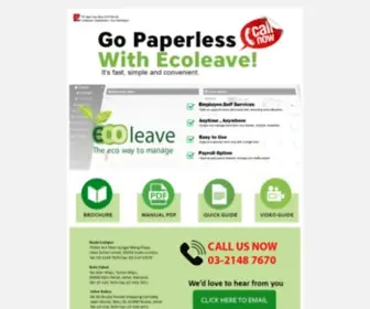 Ecoleave.info(Ecoleave Malaysia Eleave System) Screenshot