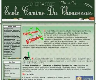 Ecolecanineduthouarsais.fr(Ecole Canine Du Thouarsais) Screenshot