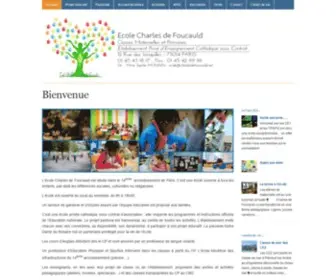 Ecolecharlesdefoucauld.com(Ecole charles de foucauld) Screenshot