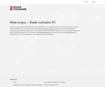 Ecoleculinairepc.ca(École Culinaire PC) Screenshot