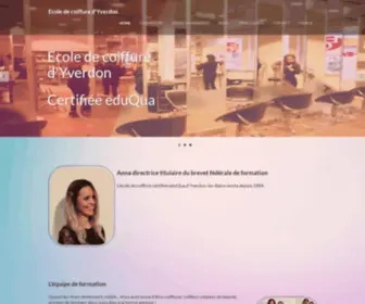 Ecoledecoiffure.net(Ecole de coiffure d'Yverdon) Screenshot