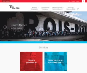 Ecoledefrancais.ca(École de français du Cégep de Trois) Screenshot