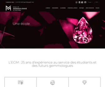 Ecoledegemmologie.com(Bienvenue à l’École de gemmologie de Montréal) Screenshot