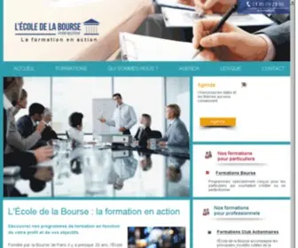 Ecoledelabourse.com(L'Ecole de la Bourse) Screenshot
