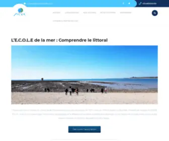 Ecoledelamer.com(ECOLE de la mer) Screenshot