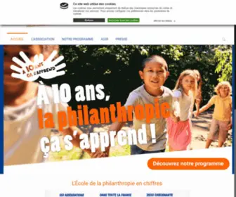 Ecoledelaphilanthropie.org(L’École de la Philanthropie) Screenshot