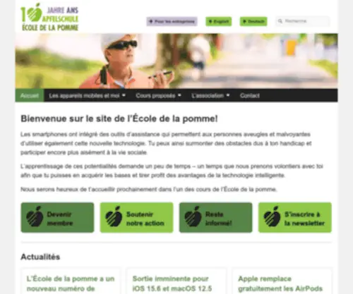 Ecoledelapomme.ch(école de la pomme) Screenshot