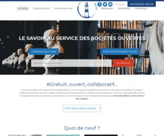 Ecoleliberte.fr(Académie Libre des Sciences Humaines) Screenshot