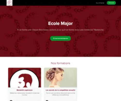 Ecolemajor.com(Ecolemajor) Screenshot