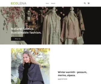 Ecolena.com.au(Ecolena Sustainable Fashion Bowral) Screenshot