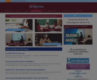 Ecoleprogress.com(Établissement privé de la troisième à la terminale) Screenshot