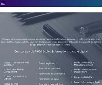 Ecoles-DU-Web.fr(➤ Annuaire des écoles et formations #Informatique #Digital #Numérique) Screenshot