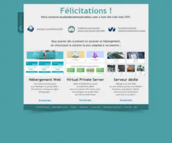 Ecolesdecommunication.com(OVHcloud accompagne votre évolution grâce au meilleur des infrastructures web) Screenshot