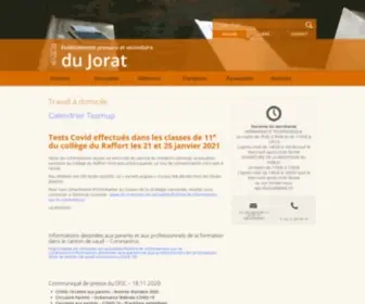 Ecolesdujorat.ch(Etablissement primaire et secondaire du jorat) Screenshot