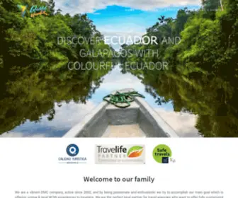 Ecoletravel-Ecuador.com(Ecole Travel Home) Screenshot