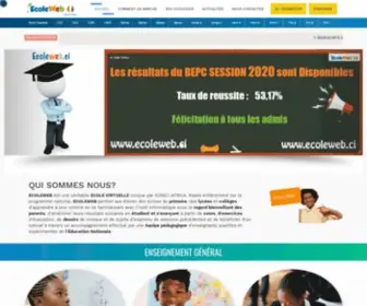Ecoleweb.ci(Ecoleweb) Screenshot