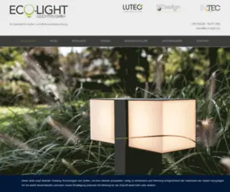 Ecolight.biz(Startseite) Screenshot