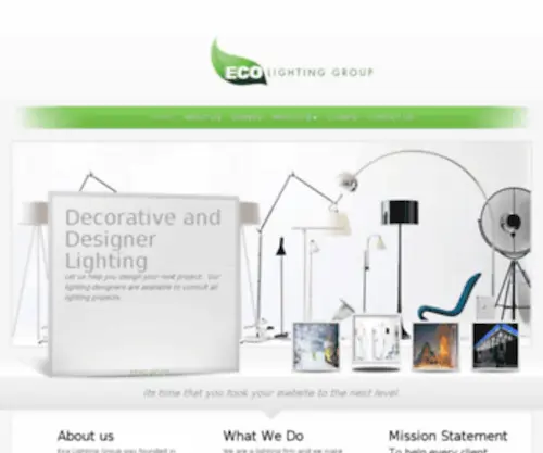 Ecolightinggrp.com(Lighting Group) Screenshot