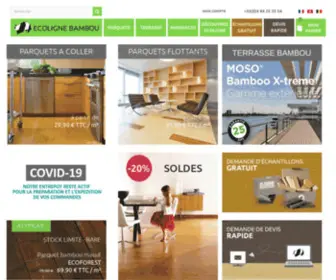 Ecoligne-Bambou.com(Parquet bambou massif & flottant) Screenshot